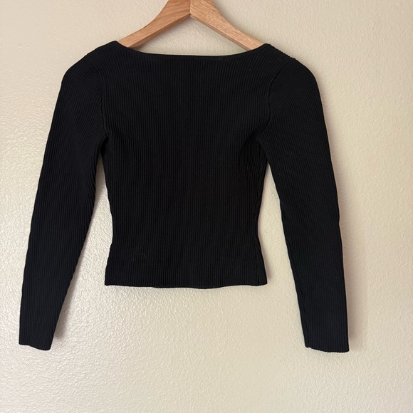 Babaton Black Long Sleeve Top - Picture 3 of 3